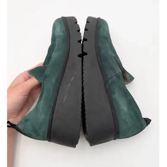 Fly London Pece Wedge Loafer Shoes Women's Forest Green Size US6.5 EU37a - Picture 9 of 15